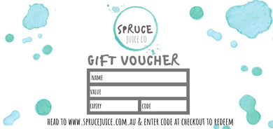 GIFT VOUCHERS Gift Card Spruce Juice 